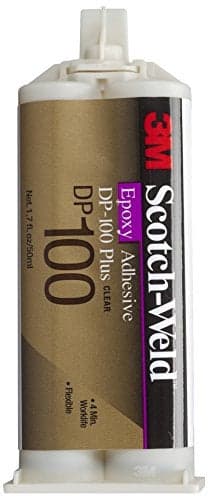 3M ScotchWeld Epoxy Adhesive DP100 Plus Clear 169 oz Pack of 1