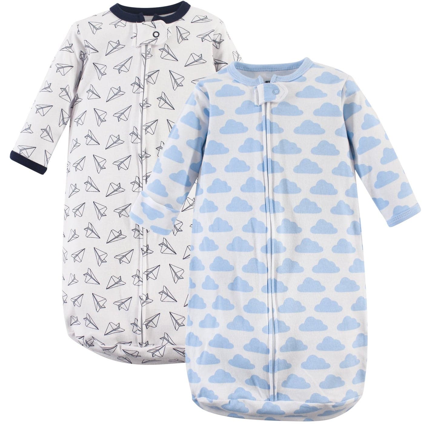 Hudson Baby Unisex Baby Cotton LongSleeve Wearable Sleeping Bag Sack Blanket Paper Airplane 39 Months