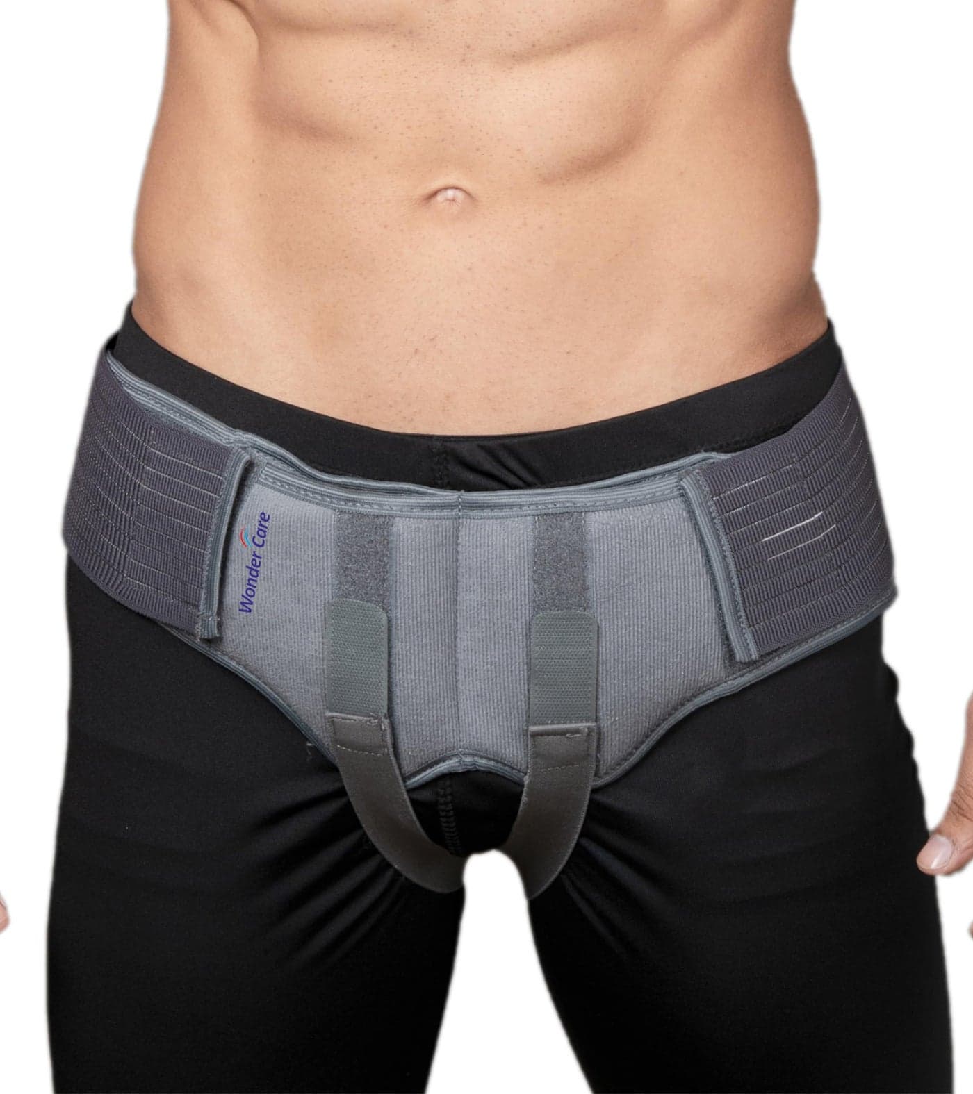 Wonder Care Hernia Support Belt Truss for Men & Women – Inguinal Hernia Brace for Single or Double Hernia Support – Adjustable Waist Strap with Two Removable Compression Pads – Breathable Polyester – Pain Relief Support Belt (Medium 32"-36")