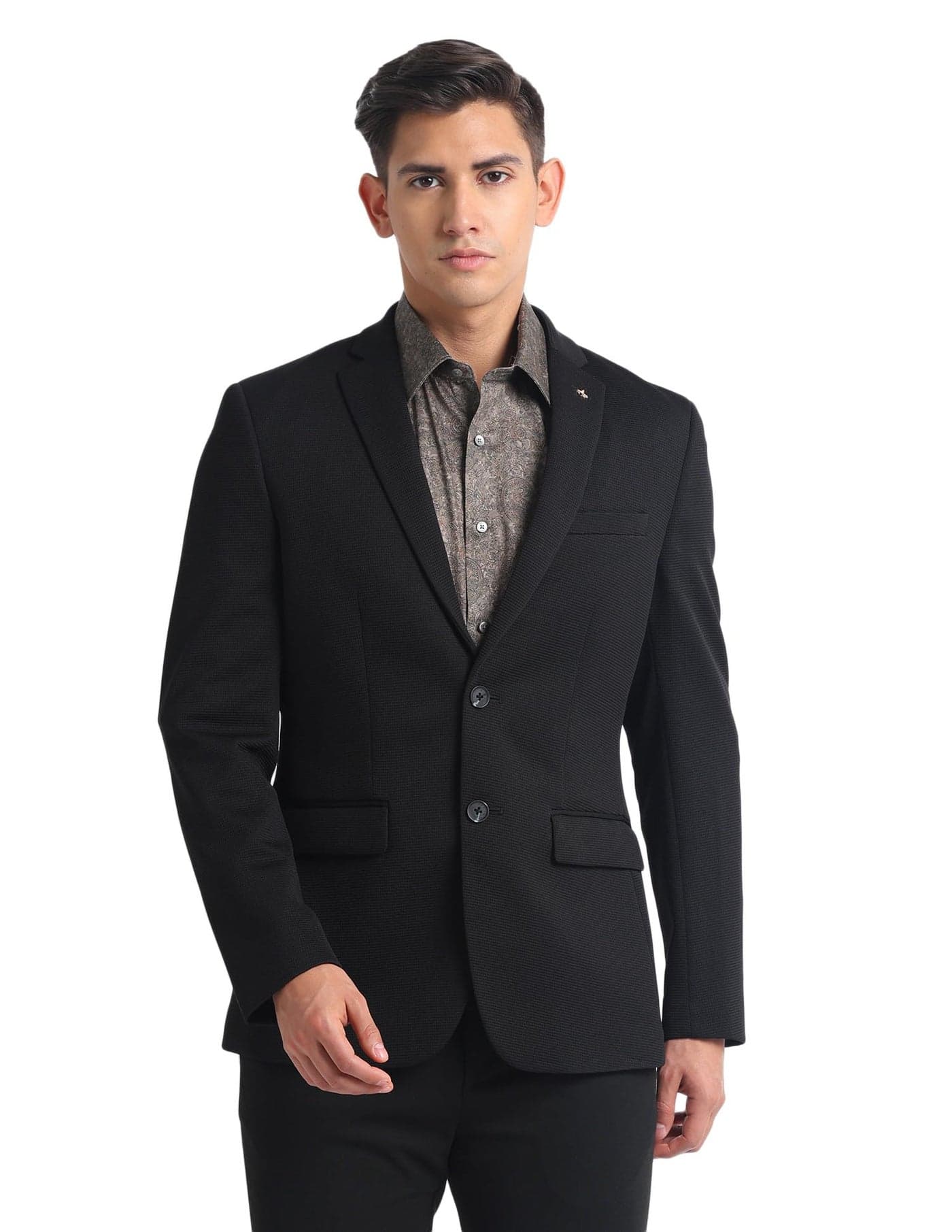 Arrow Zero Calorie Slim Fit Blazer Black