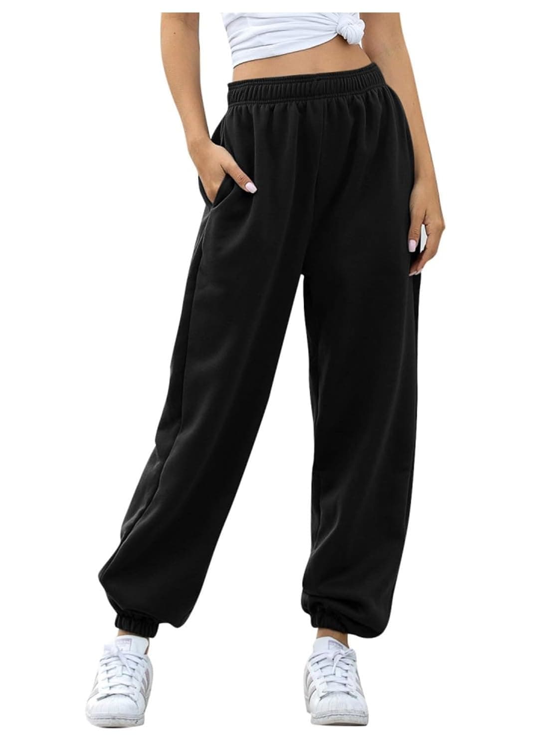 Q - RIOUS Women's Joggers (Black_36)