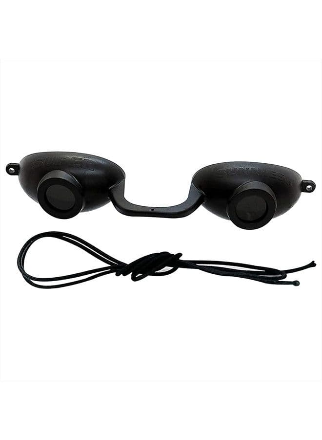 Evo Flexible Tanning Bed Goggles UV Eye Protection Black Glasses, FDA Compliant