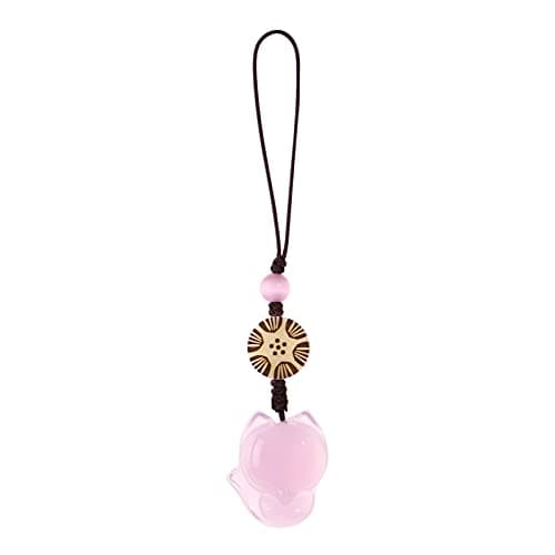 Hemobllo Cell Phone Strap Cartoon Fox Phone Charm Key Chain Car Key Purse Pendant Hanging Pendants Decor Pink