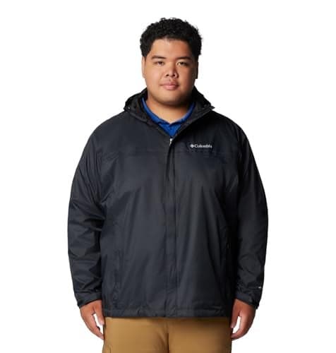Columbia Men's Watertight II Waterproof Rain Jacket, Black, Small