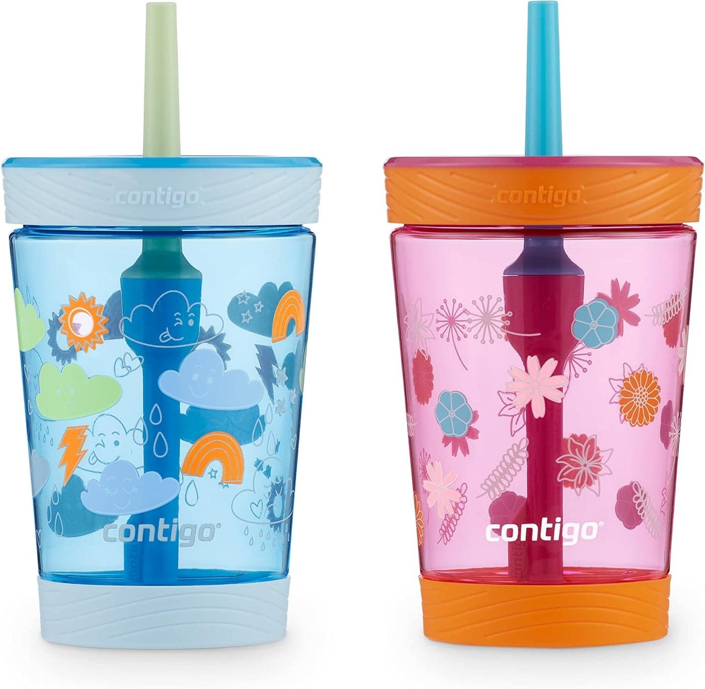 Contigo Kids SpillProof Tumbler with Straw 14 oz 2 Pack