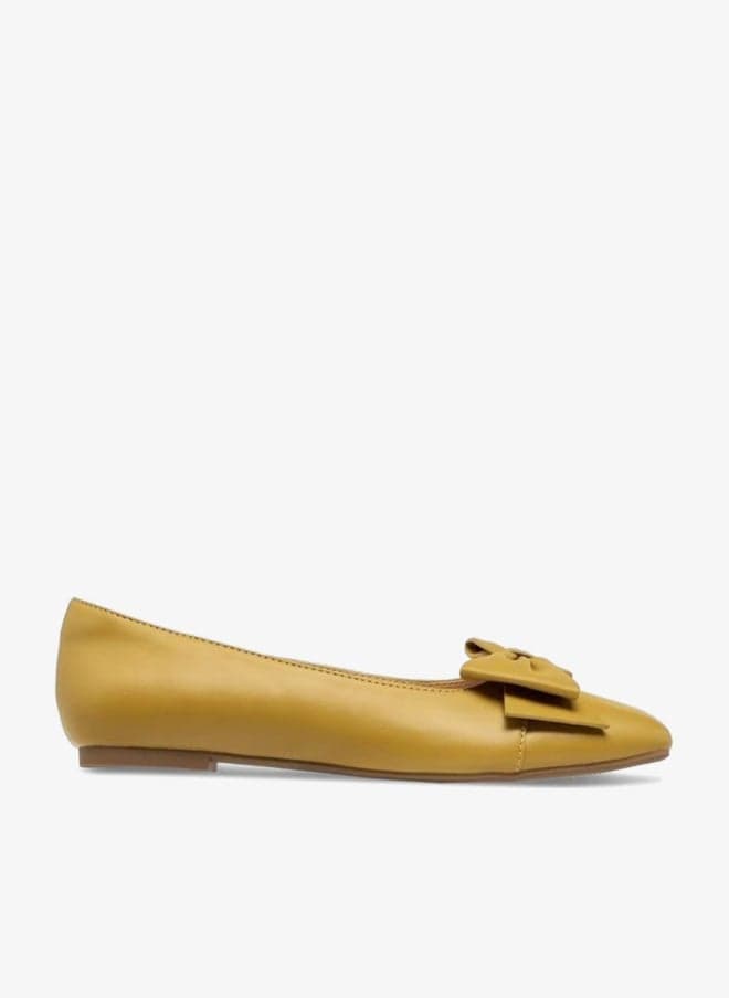 Women's Bow Detail Slip-On Ballerina Shoes — 41