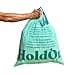 HoldOn 13Gallon Trash Bags Plantbased Tall Kitchen Trash Bags with Drawstring Handles for Tall Trash Bins Heavyduty and Compostable Large Trash Bags 40 bags