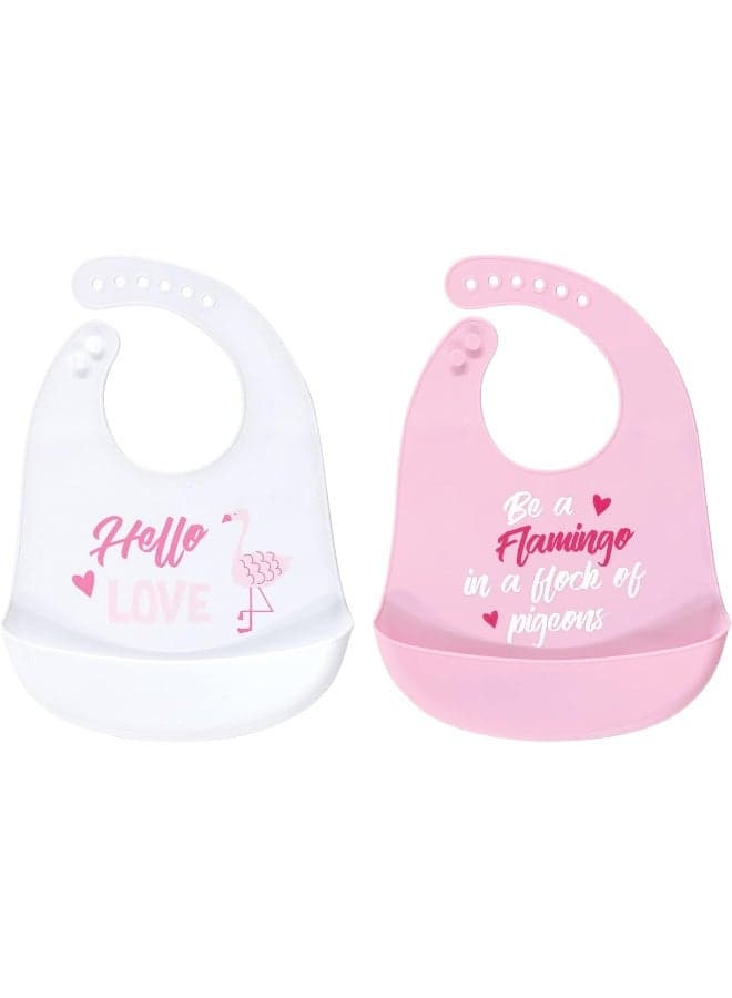 Luvable Friends Unisex Baby Silicone Bibs