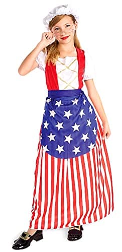 Rubies Betsy Ross Costume for Kids Girls Medium