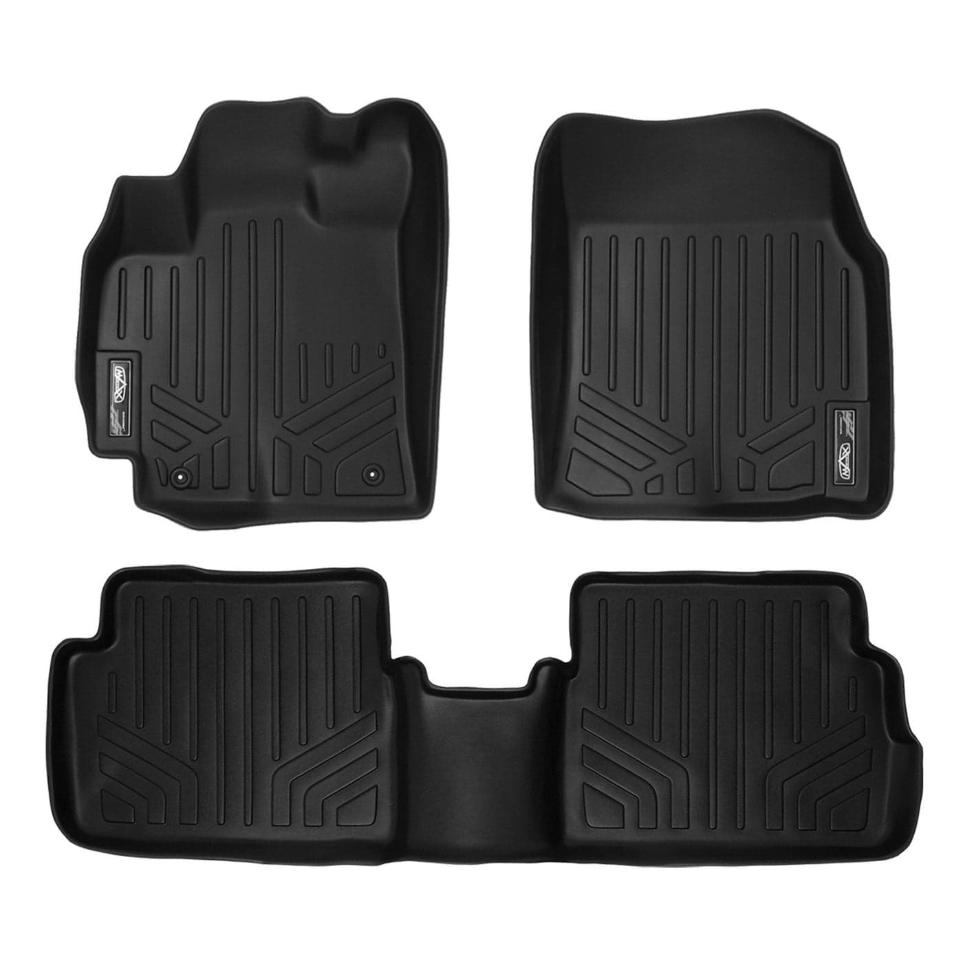 SMARTLINER Custom Fit Floor Mats 2 Row Liner Set for 20092013 Toyota Corolla