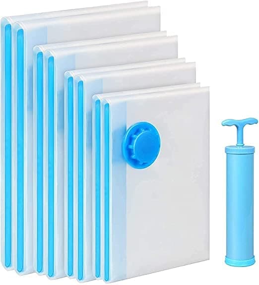 MYSELF Vacuum Bags for Reusable Vacuum Storage Bags with Ziplock and Hand PumpSpace Saver Compression Sealer Bags for Travel Home 250x 70 cm 260x80 cm 180x 100 cm