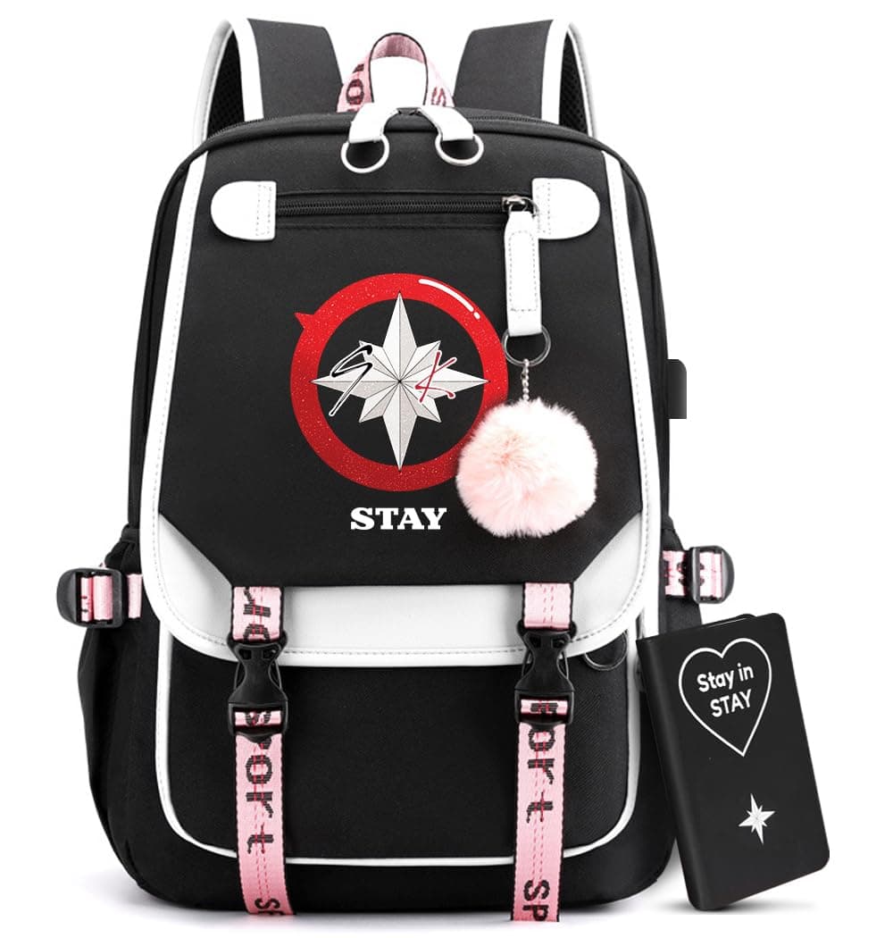 Large Capacity Laptop Bag Bookbag with Notebook, USB Charging and Headphone Port