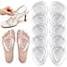 Shynek 10 Pack Metatarsal Pads for Foot Ball of Foot Cushions for Heel Soft Gel Self Adhesive Foot Pad Insoles Forefoot and Sole Support Pain Lessen Metatarsalgia Mortons Neuroma for Women and Men