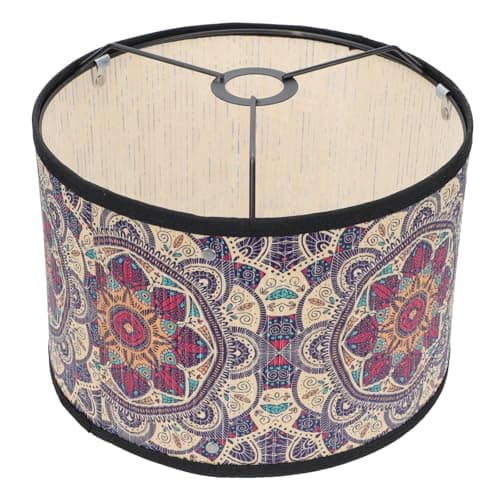 Uonlytech Bamboo Lampshade Ethnic Style Decorative Lamp Cover for Desk Table Floor Lamps 1181X1181X787In Natural Warm Lighting Accessory
