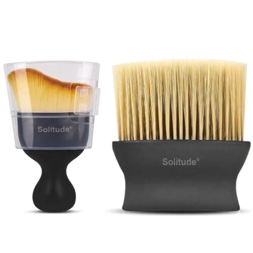 Solitude 2 Pcs Multifunctional Auto Car Interior Dust Cleaning Combo Soft Bristles AC Vent Detailing Brush Dusting Tool for Cleaning Car Dashboard Air Conditioner Vents, Leather, Scratch Free