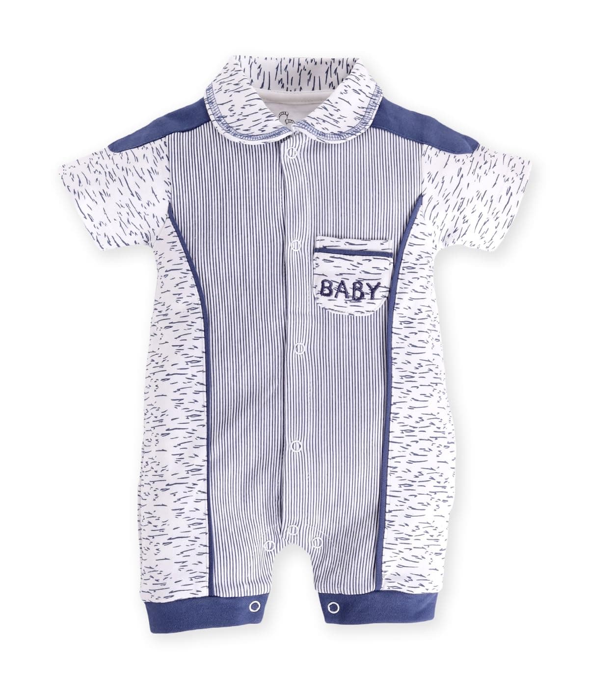 BabyGo 100% Cotton Romper/Summer clothes/Creeper/new born/infent wear/for baby Boys (3-6 Months, BEIGE2)
