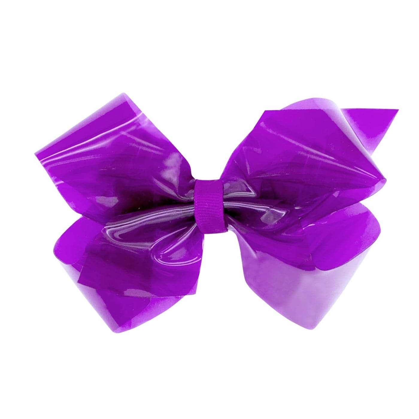 Wee Ones Girls WeeSplash Vibrant Colored Vinyl Swim Hair Bow on a WeeStay Hair Clip Medium Purple