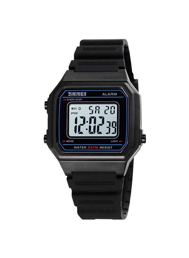 Men's 1698 Square Digital Luminous 5 ATM Waterproof Luxury Sport smart Wrist Watch