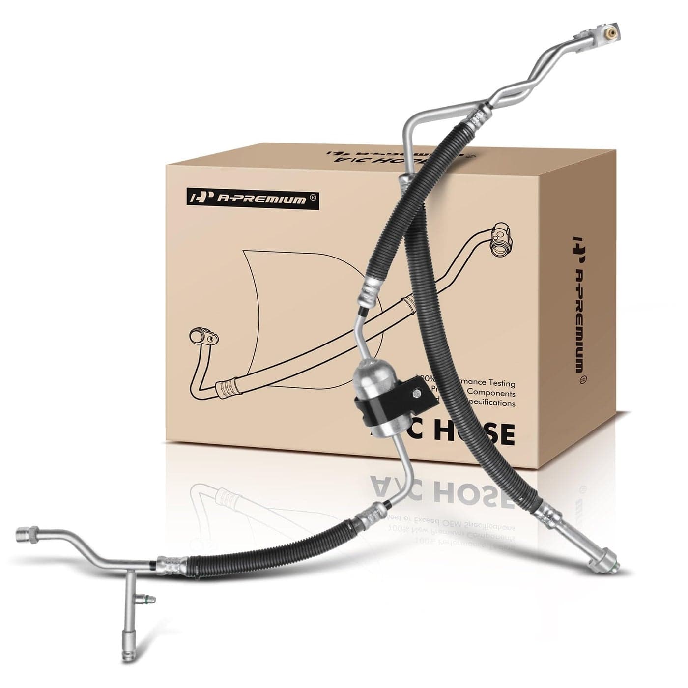 APremium AC Suction and Discharge Line Hose Assembly Compatible with Ford F150 19992003 F150 Heritage 2004 F250 19971999