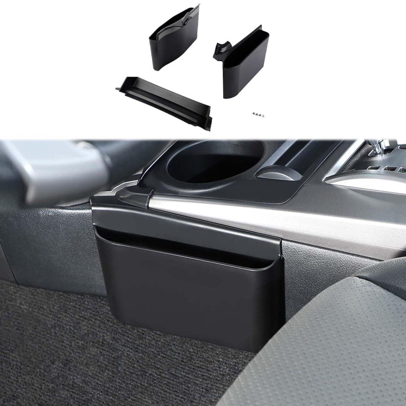 Linskip Upgrade Center Console Storage Organizer Compatible with 20102018 2019 2020 2021 2022 2023 2024 Toyota 4Runner Gear Shift Side Tray for 4Runner AccessoriesBlack
