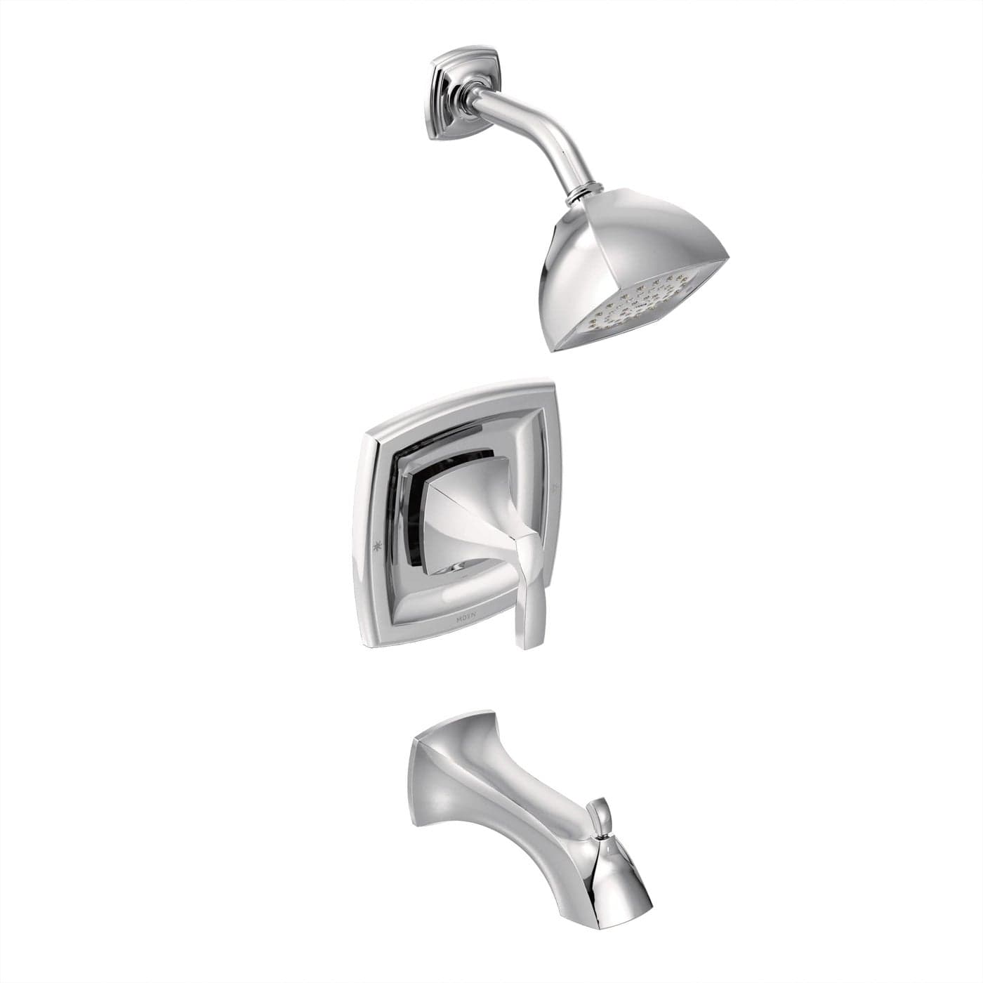 Moen T2693EP Voss PosiTemp Pressure Balancing EcoPerformance Tub and Shower Trim Kit Valve Required Chrome