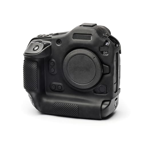 easyCover Protective Silicone Camera Case for Canon R1 Black