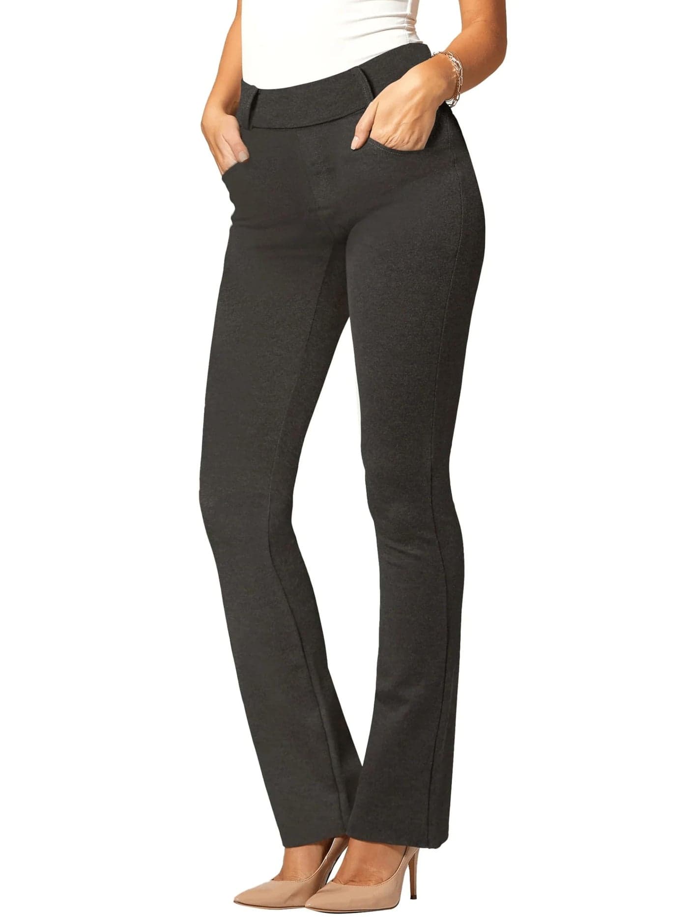 Conceited Black Dress Pants Women Wear to Work Pants Women Womens Dress Pants Slacks Business Casual Office Midnight Black XLarge