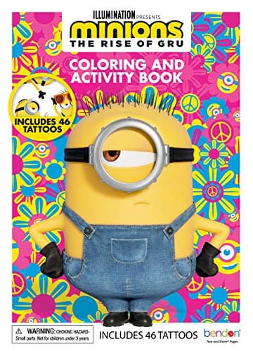 Minions Rise of Gru Despicable Me 48Page Coloring and Activity Book with Tattoos 47652