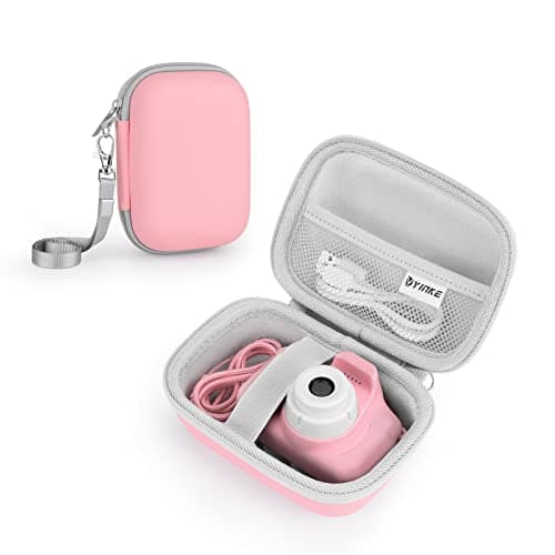 Yinke Kids Camera Case Compatible with Seckton/GKTZ/Desuccus/Rindol/Agoigo/VATENIC/LC-dolida/OZMI Travel Hard Carry Case, Fits Most Kids Camera Toy Gift