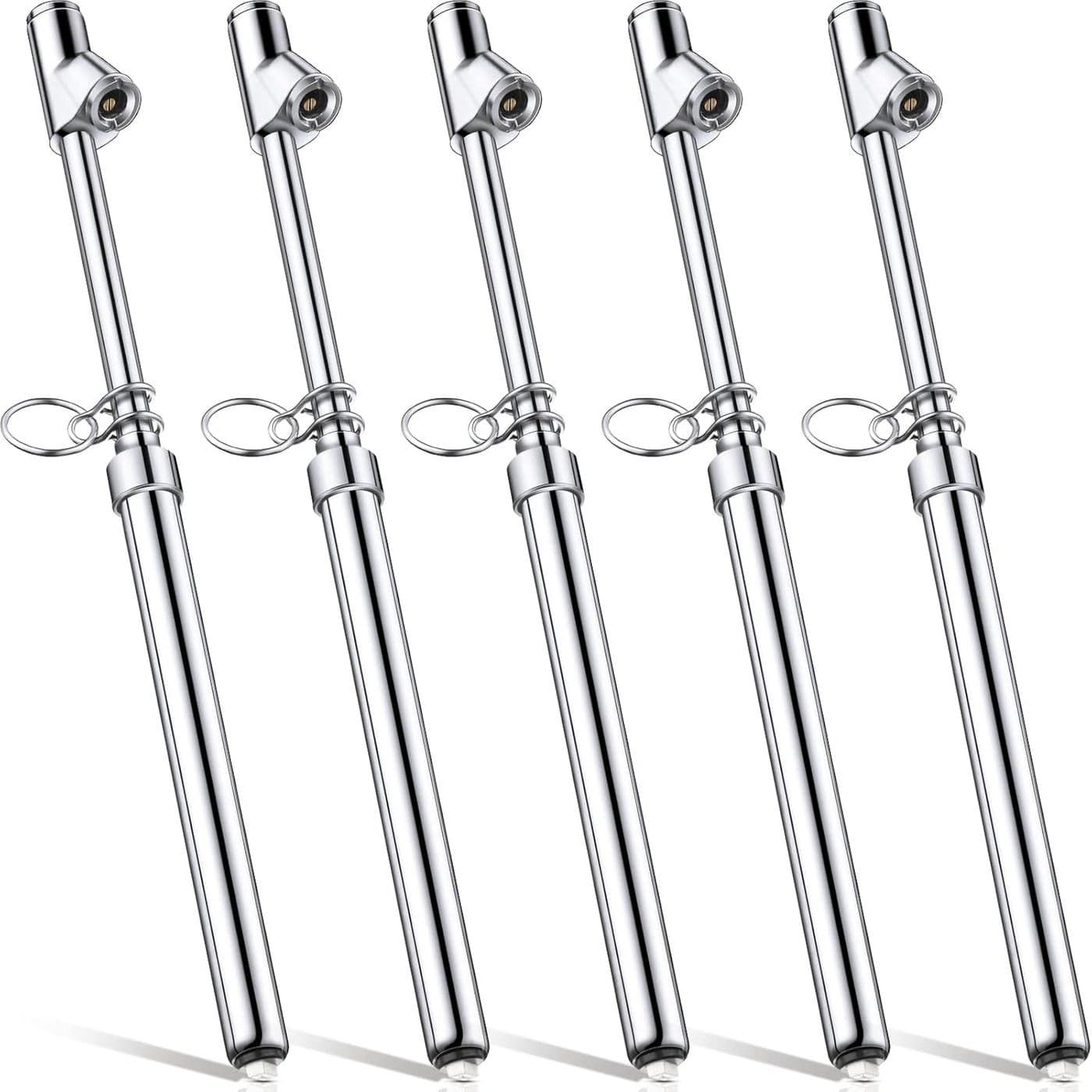 5 Pack Dual Head Tire Pressure Gauge Pencil Tire Gauges Heavy Duty Air Gauge