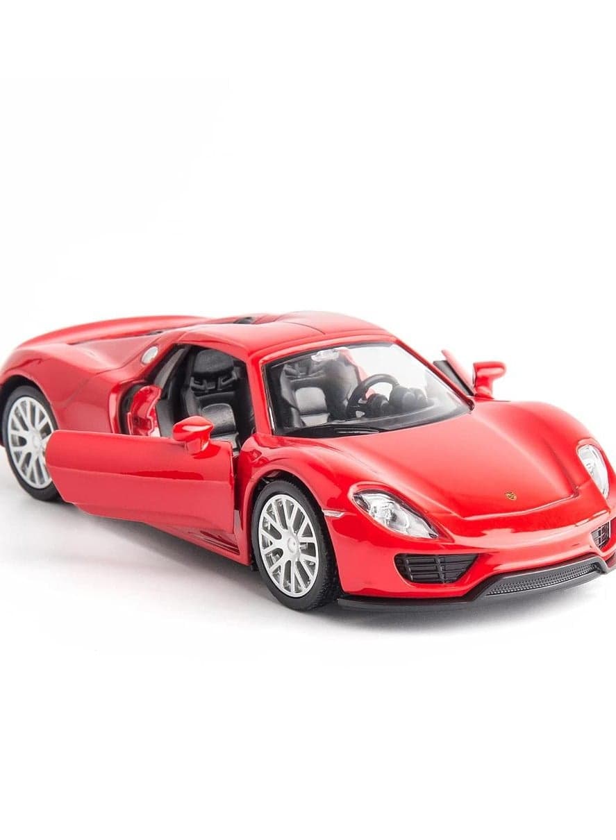 Rmz City Porsche 918 Spyder Red 1/36 Diecast Scale Model Car