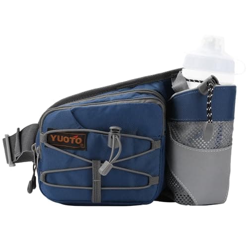 Waist Pack with Water Bottle Holder for Running Walking Hiking Fanny Pack Hydration Belt