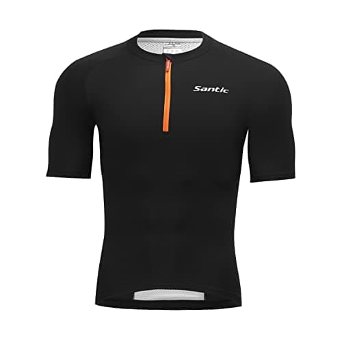 Santic Men's Cycling Jersey Short Sleeves Men Cycling Top Bike Shirt for Men Breathable Quick-Dry Jersey