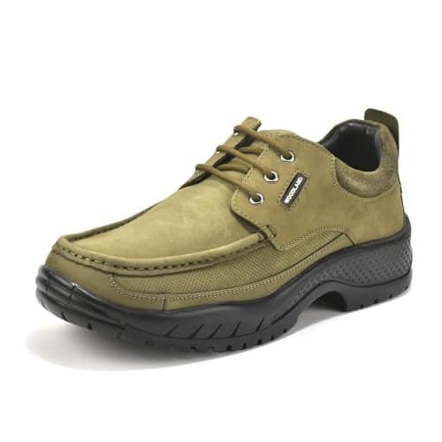 Woodland Men's Olive Green Nubuk Casual Shoes-7 UK (41EURO) (OGC 6161023)