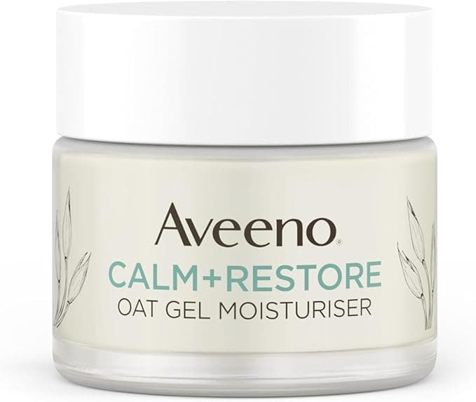 Aveeno Face CalmRestore Oat Gel Moisturiser 1x 50ml Face Moisturiser to Instantly Soothe and Replenish the Skins Moisture Barrier Intensely Nourishing Day Cream Tested on Sensitive Skin