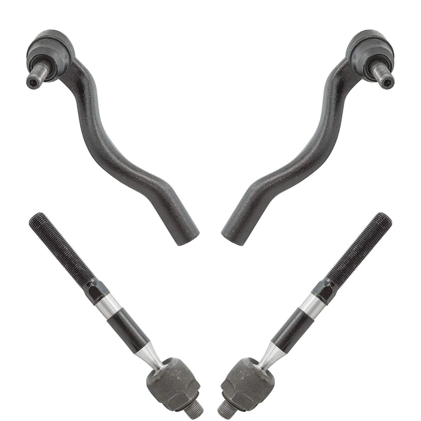 TRQ Front Tie Rod Set Compatible with 20112015 Dodge Durango Jeep Grand Cherokee