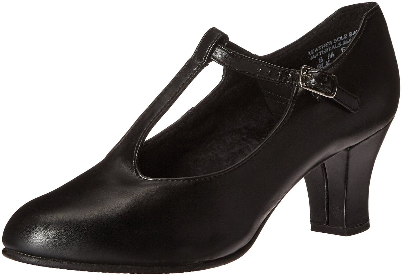 Capezio Jr Footlight TStrap Black Dance Shoe 105 M US