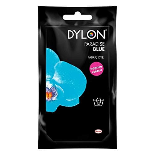 Dylon Hand Dye, Fabric Dye Sachet for Clothes, Soft Furnishings and Projects, 50 g - Paradise Blue