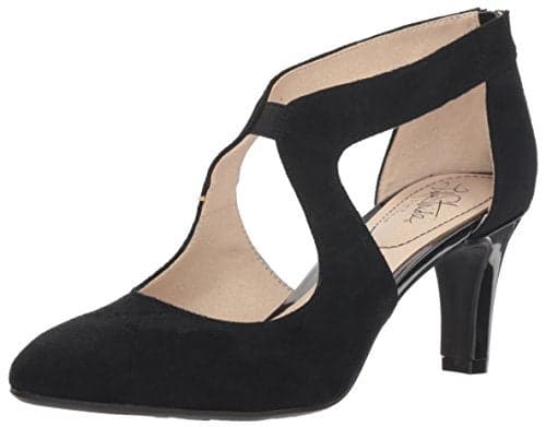 LifeStride Womens Giovanna 2 Pumps Black Microsuede 5.5 M