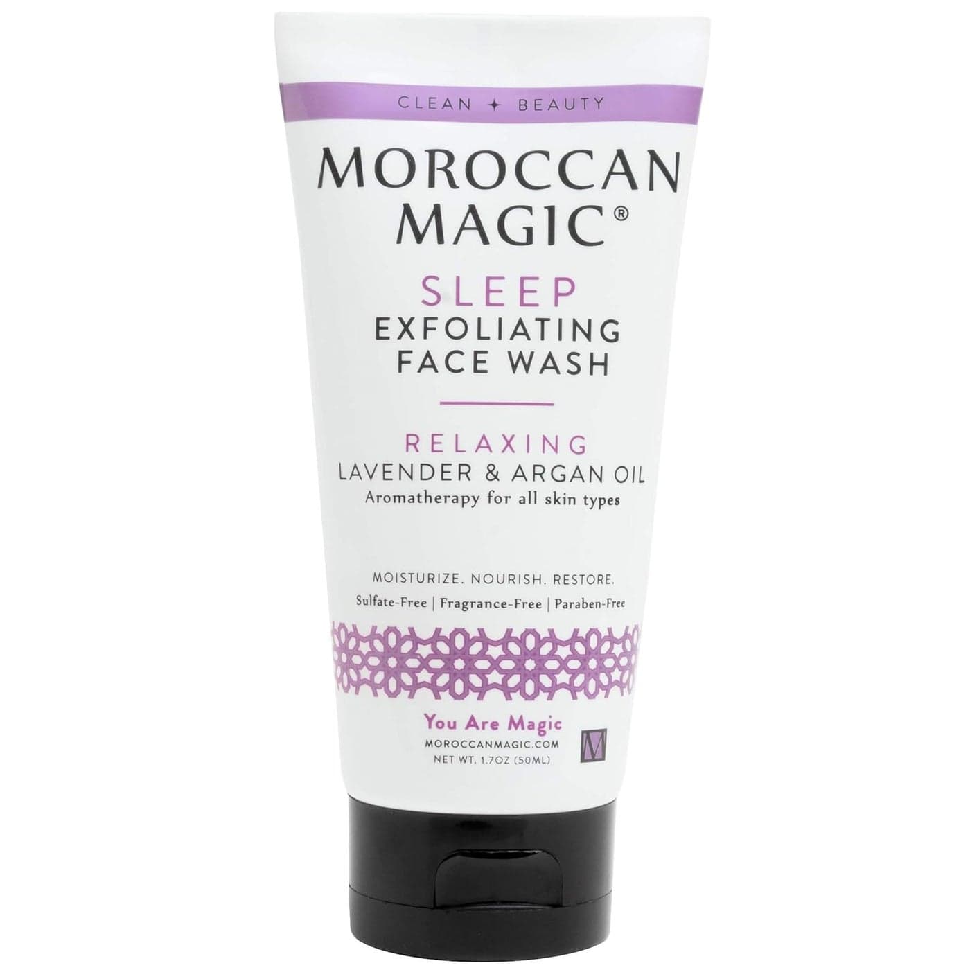 Moroccan Magic Sleep Exfoliating Face Wash Clean Beauty Sweet Lavender Vegan CrueltyFree