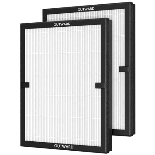 2 Pack E200 Air Filter Compatible with LUNINO E200 Air Purifier Filter Replacement 3 Stage Strong and Efficient Filtration For LUNINO Home Large Room up to 1740sqft
