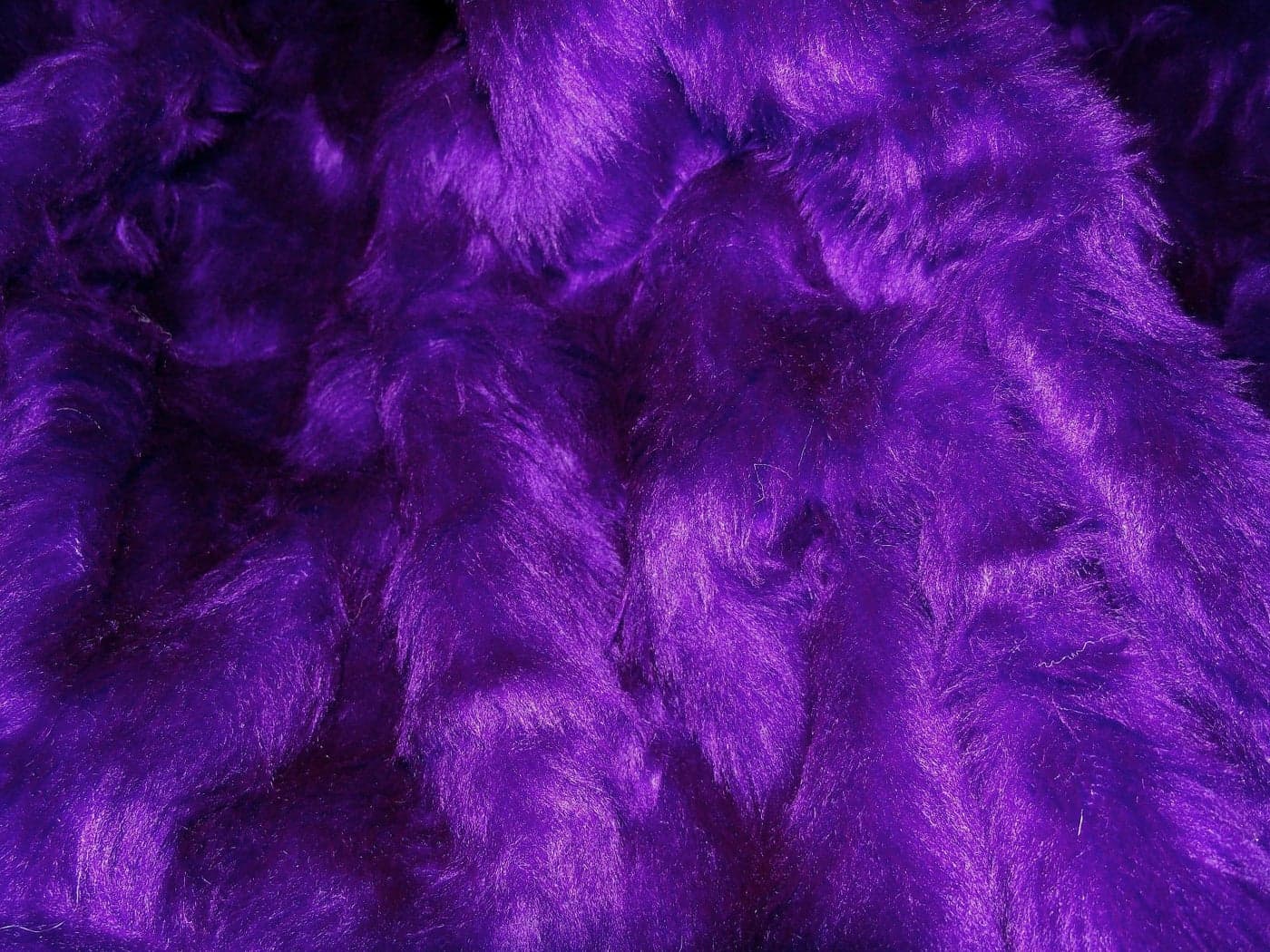 Plain Fun Faux Fur Fabric Material Purple 1Mtr 150cmx100cm