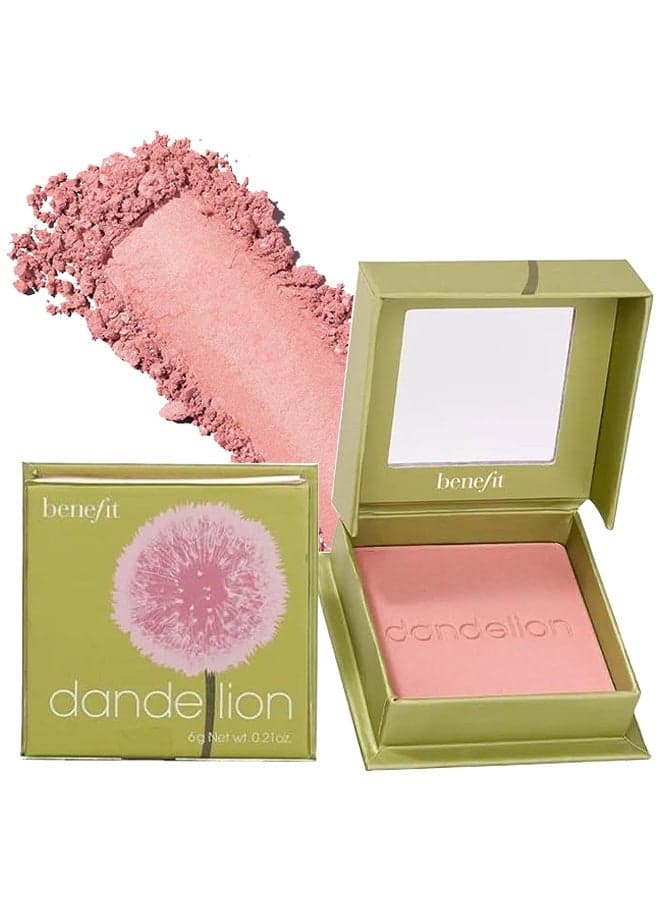 Benefit Dandelion Baby-Pink Brightening Blush, Long-Lasting All-Day Face Enhancing Makeup Color, 0.21 Ounce