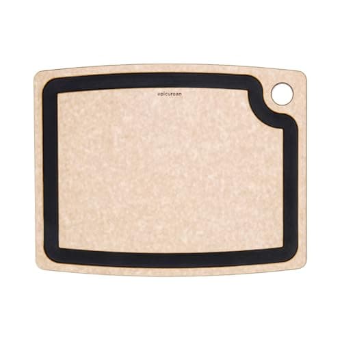 Epicurean Gourmet Series Cutting Board with Juice Groove, 19.5-Inch by 15-Inch, Natural/Slate