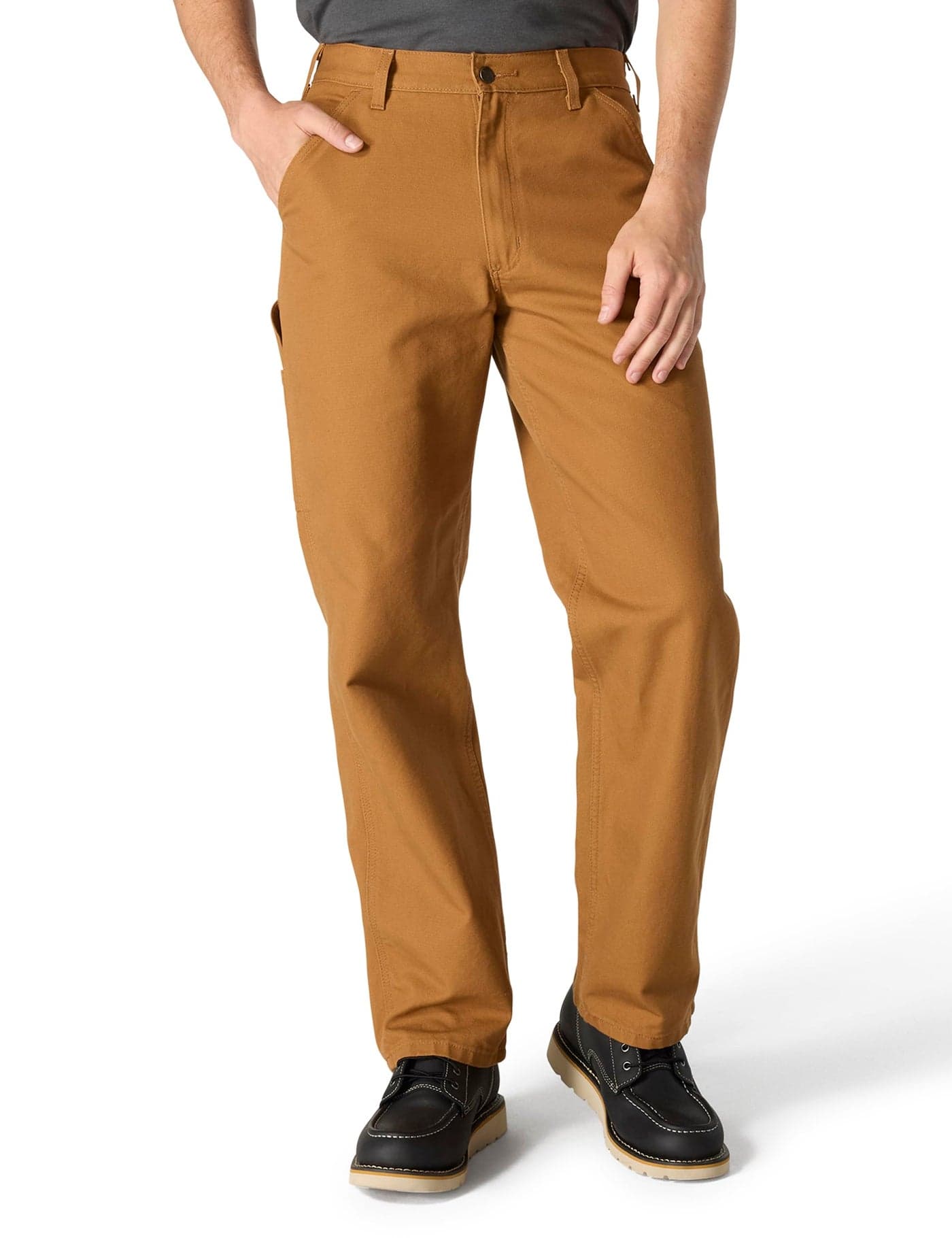 Carhartt Men's Loose Straight Washed Duck Dungaree, Brown, W48 x L30