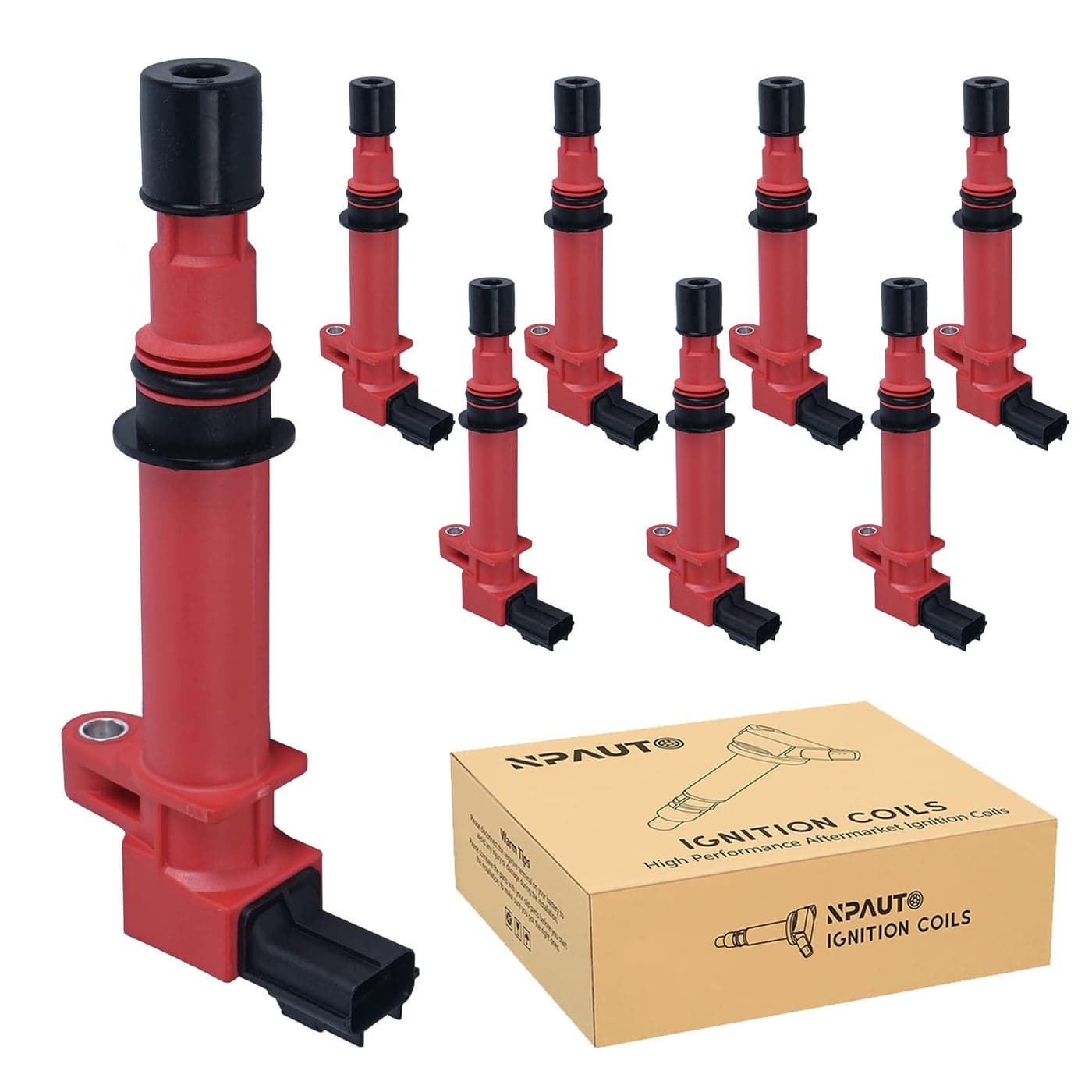 Ignition Coil Pack Replacement for 37 47 Dodge Ram 1500 Durango Dakota Jeep Grand Cherokee Liberty Commander 1999 2000 2001 2002 2003 2004 2005 2006 2007 37L 47L UF270 C1231 8pc