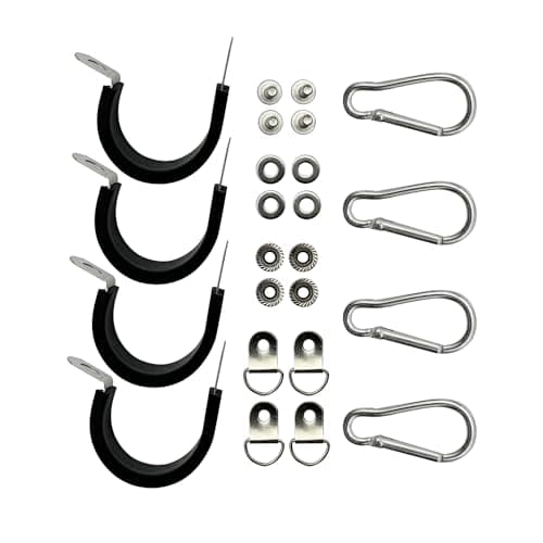 4PCS Flag Mount for led Whip LightsWhips and Rocks Lights Fit Diameter 19cm to 22cm 5150 LED Whip light Poles for UTV ATV CanAm Polaris RZR SXS Boats Ulti Offroad 4 mount