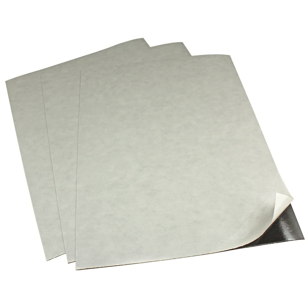 LITKO Flexible Steel Vinyl MagneticallyReceptive Sheet 3 Pack 0025in Thick Letter Size 85x11 inch Adhesive Backed Peel and Stick Magnetic Miniatures Storage