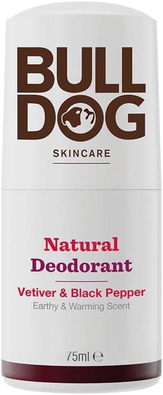 BULLDOG SKINCARE Lemon and Bergamot Roll On Natural Deodorant For Men 75 ml