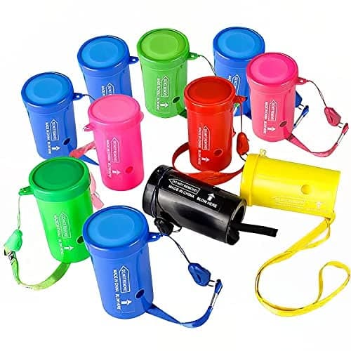ArtCreativity 3 Inch Mini Air Horns - Pack of 12 Football Noise Makers - Noisemakers for Sporting Events, Parties, Celebrations, Fun Birthday Party Favors and Goodie Bag Fillers for Kids & Adults